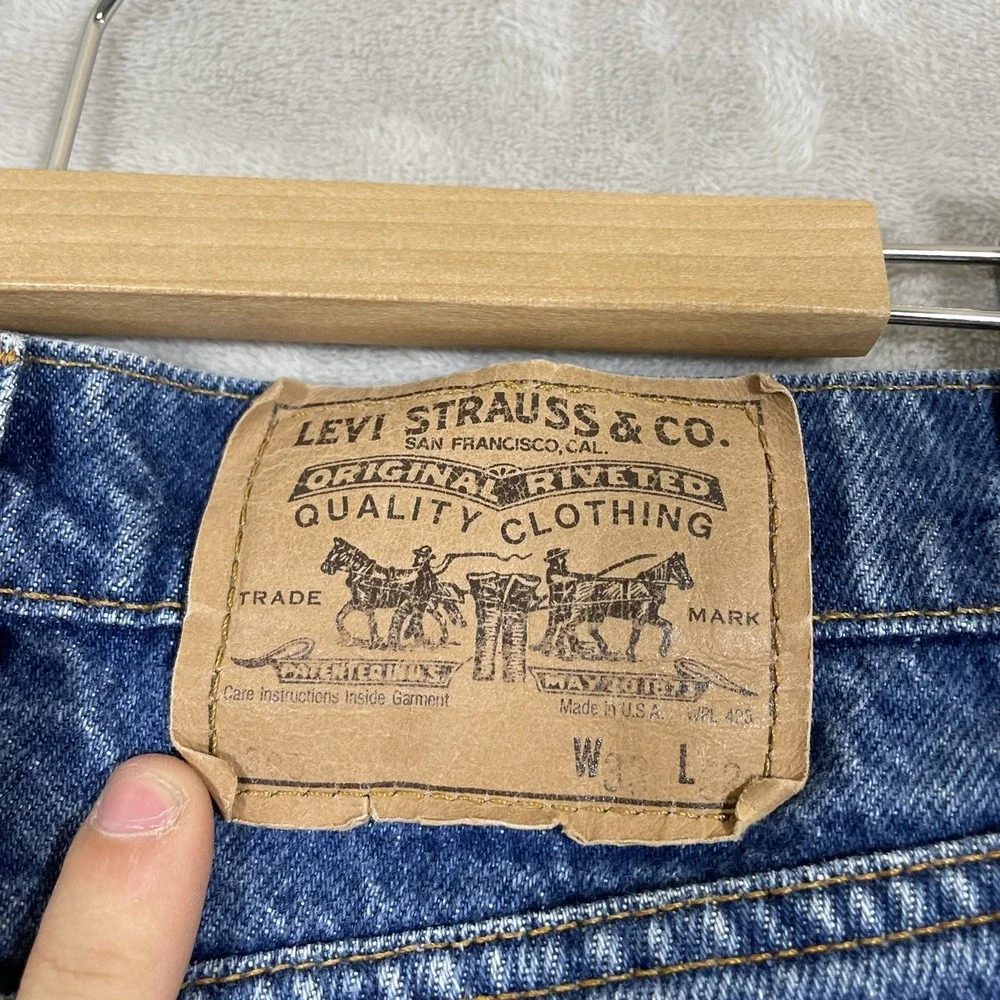 Vitnage 70s Levis 505 0217 Jeans Mens 33x32 (fit 32x30) Made in USA Orange Tab